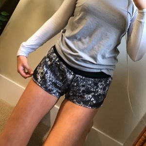 Lululemon floral athletic shorts size S
